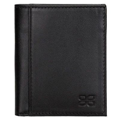 Herren Leder Geldbörse – Vintage Schwarz mit Kartenfach