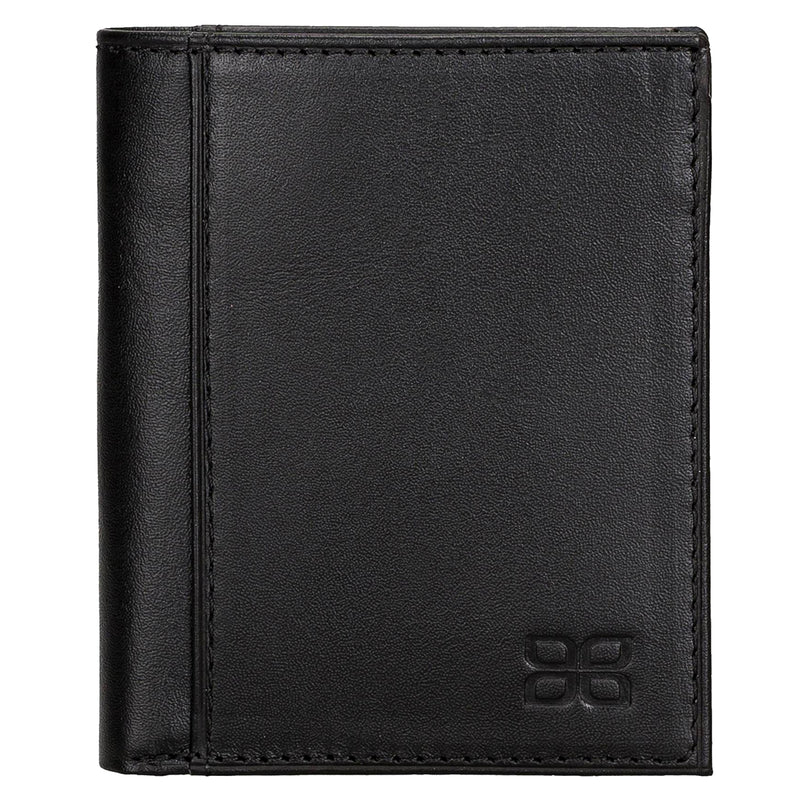Herren Leder Geldbörse – Vintage Schwarz mit Kartenfach