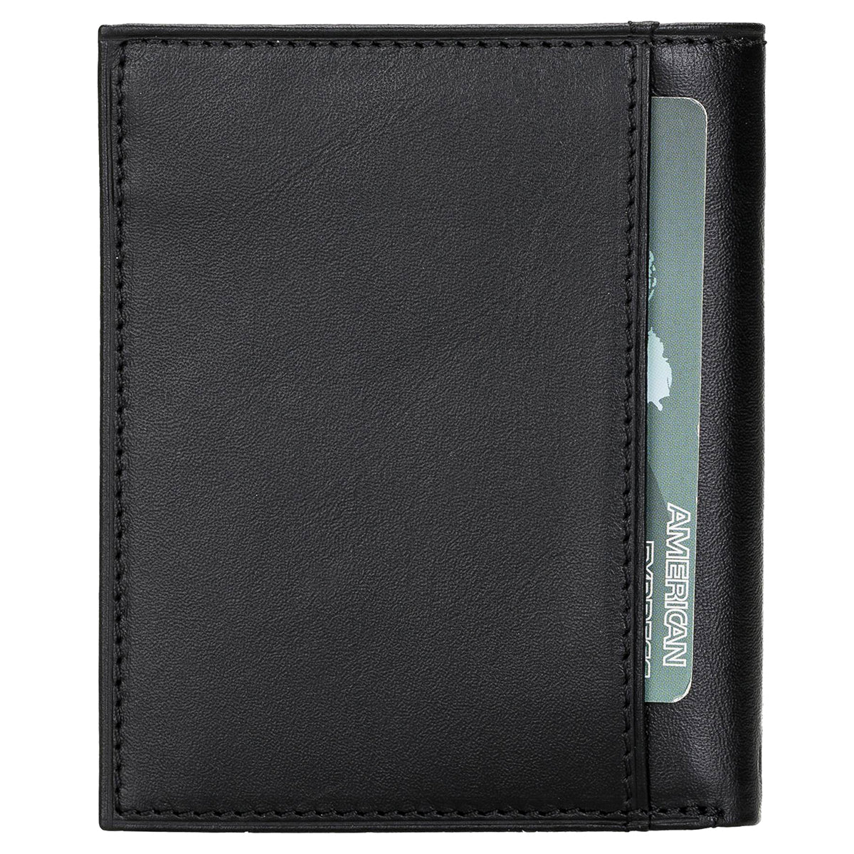 Herren Leder Geldbörse – Vintage Schwarz mit Kartenfach