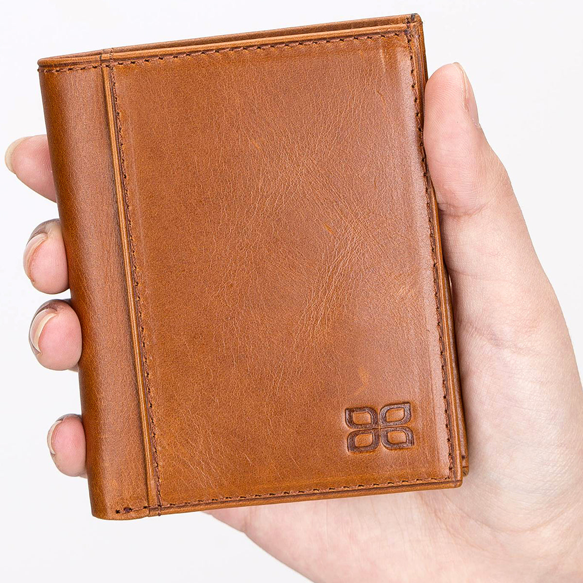 Herren Leder Geldbörse – Vintage Braun mit Kartenfach